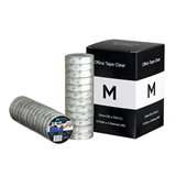 Acrylic Office Tape Clear, 18mm x 33m x 45mu, 25mm Small Core